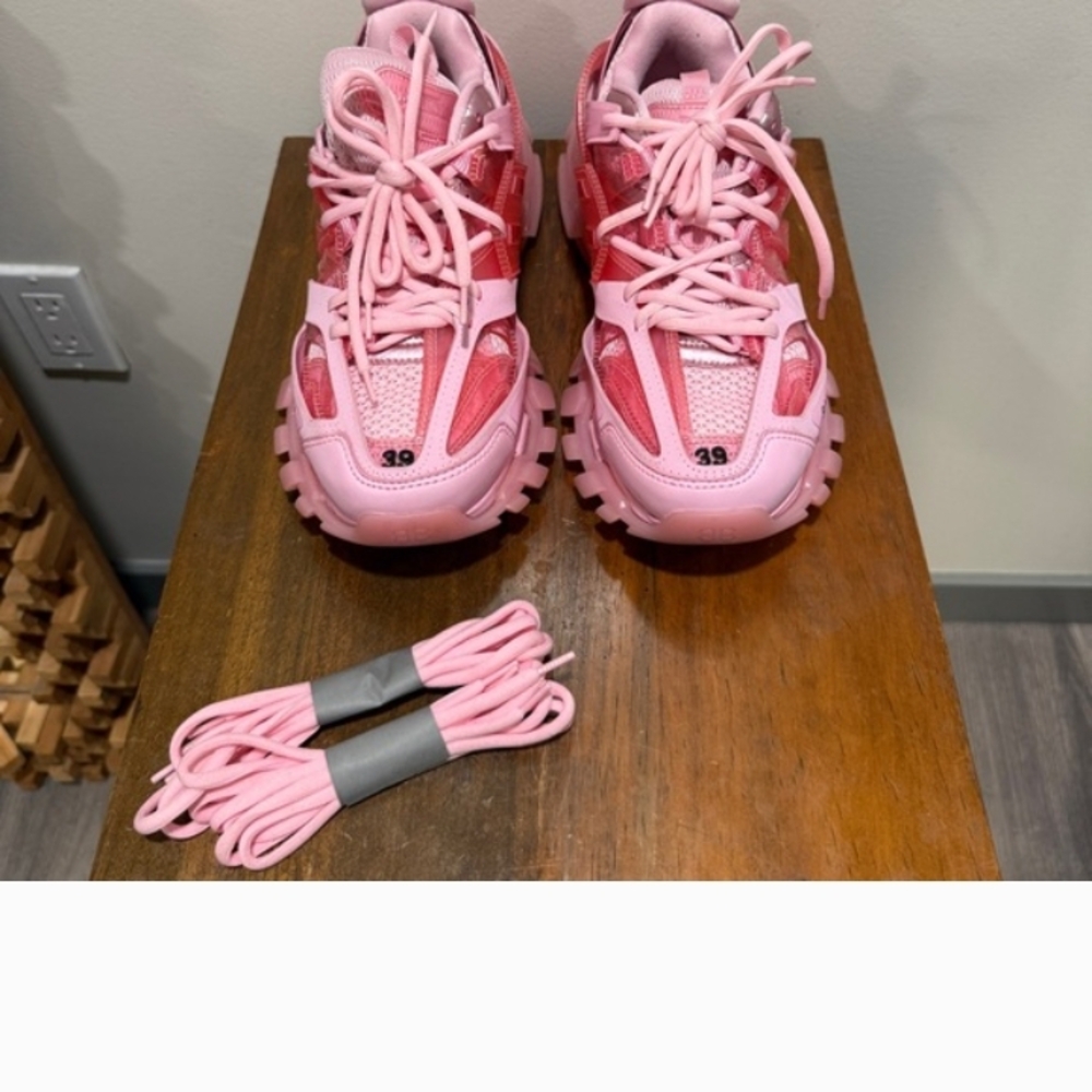 Authentic Balenciaga Pink Track Sneakers - Pink - Picture 7 of 8